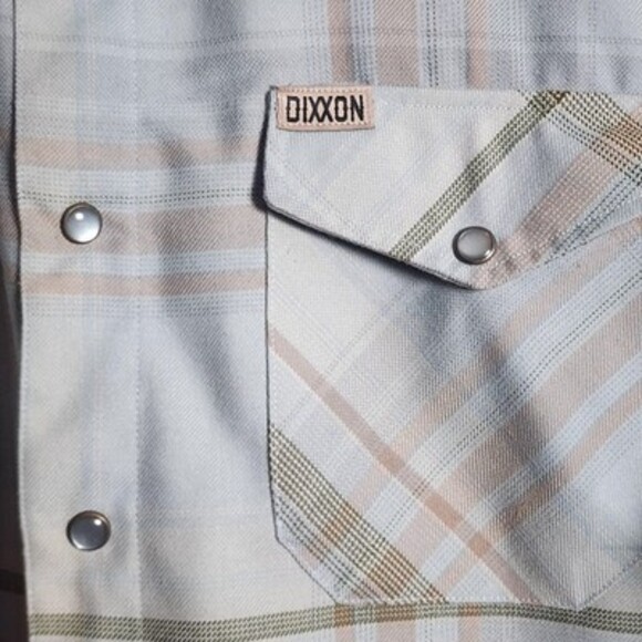 Dixxon Flannel Shirt Mens XL Blue Plaid The Malibu Snap Front Western - Picture 2 of 10